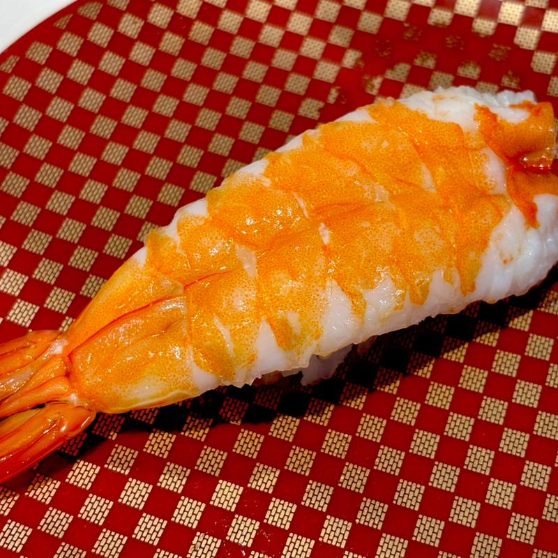 活け〆蒸しえび(魚べい 三田ウッディタウン店)