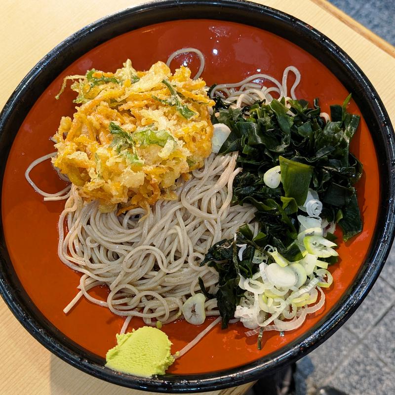 冷し野菜かき揚げ(そばの神田東一屋 本店 )