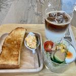 カフェラテモーニング ミニサラダ