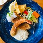 近海魚とエビフライ(洋食屋 青空 （ヨウリョクヤ アオゾラ）)