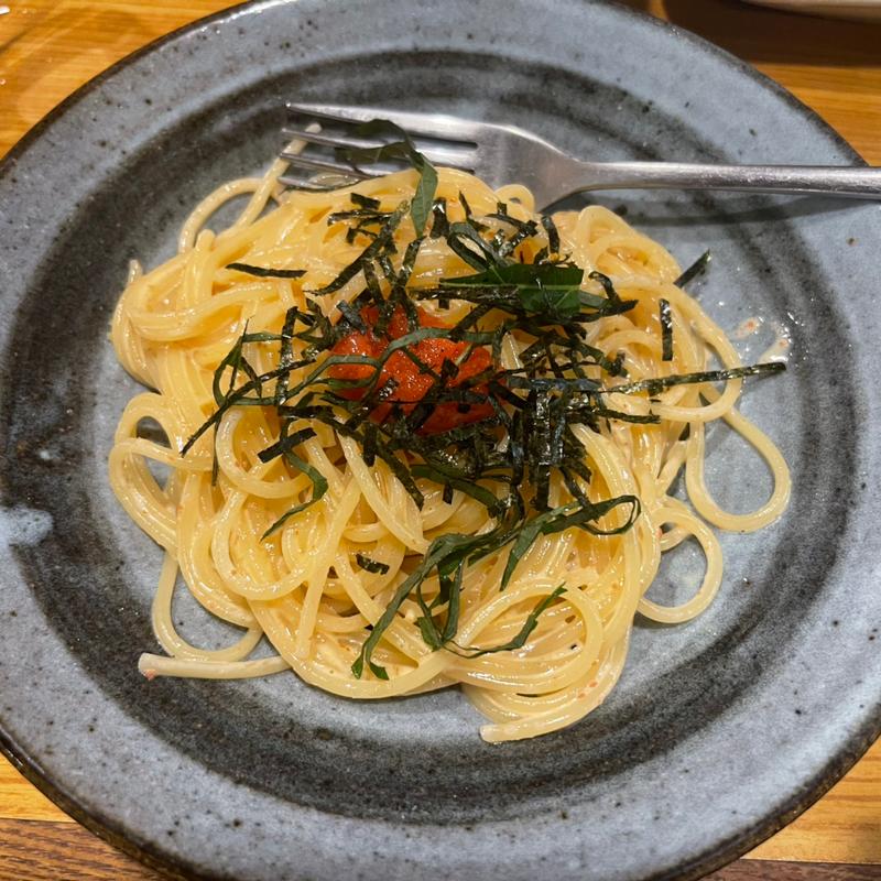 明太子パスタ(武州うどんあかね&みどりダイニング)