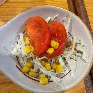 お通し　サラダ(武州うどんあかね&みどりダイニング)