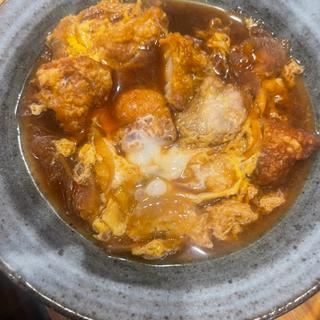 唐揚げ玉子とじ