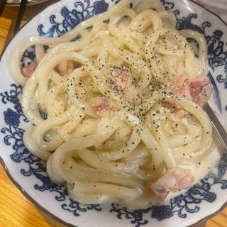 うどんカルボナーラ