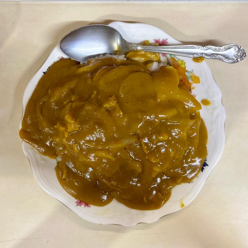 半カレーライス(めん殿)