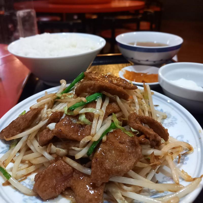 レバー野菜炒め定食(福州屋台)