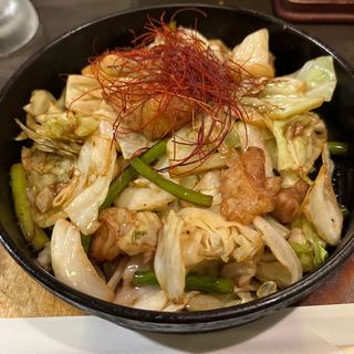 国産牛もつの鉄板焼き