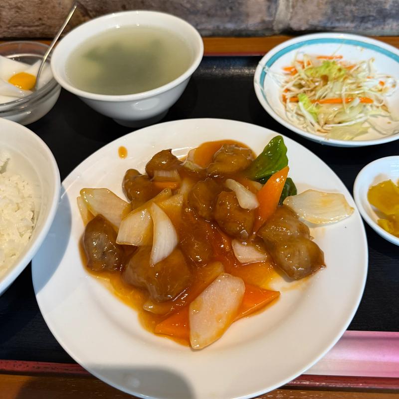 黒酢の酢豚(好来屋)