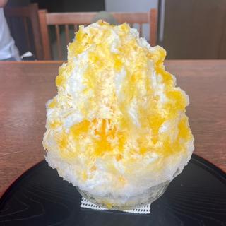 かき氷　マンゴーミルク