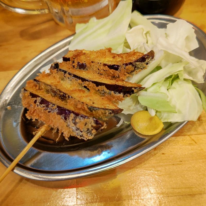 串揚げ なす串(鉄なべや とん太)