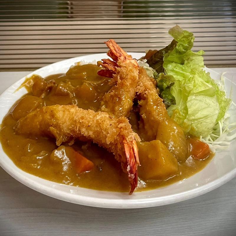 エビフライカレーライス(実用洋食 七福)