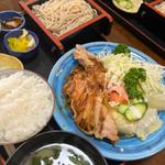 生姜焼きセット冷たいそば