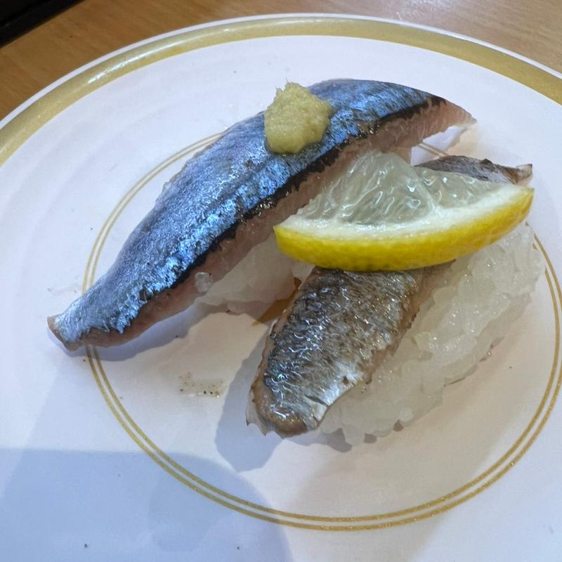 北海道産さんま食べ比べ ・生・塩炙り (かっぱ寿司 三木店)
