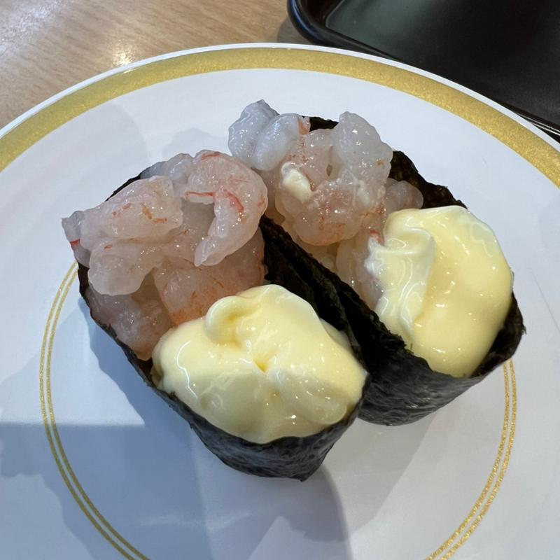 甘海老マヨ軍艦(かっぱ寿司 三木店)