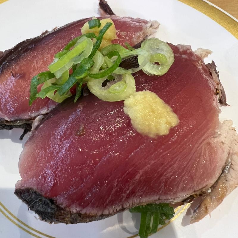 国産炭焼きかつおたたき(かっぱ寿司 三木店)