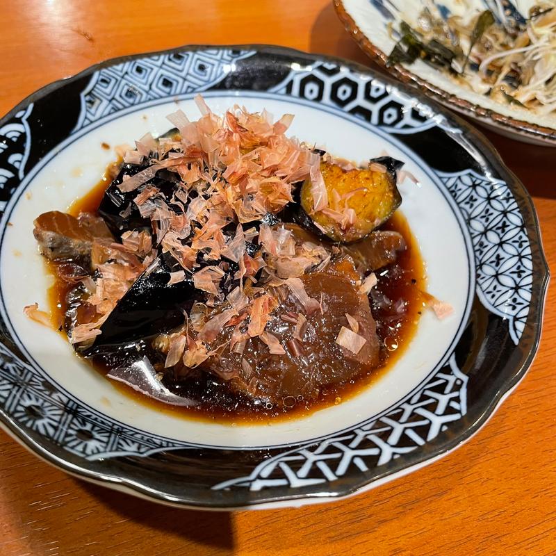 ナスと鰹の煮浸し(大衆酒場 大旦那 扇町店)
