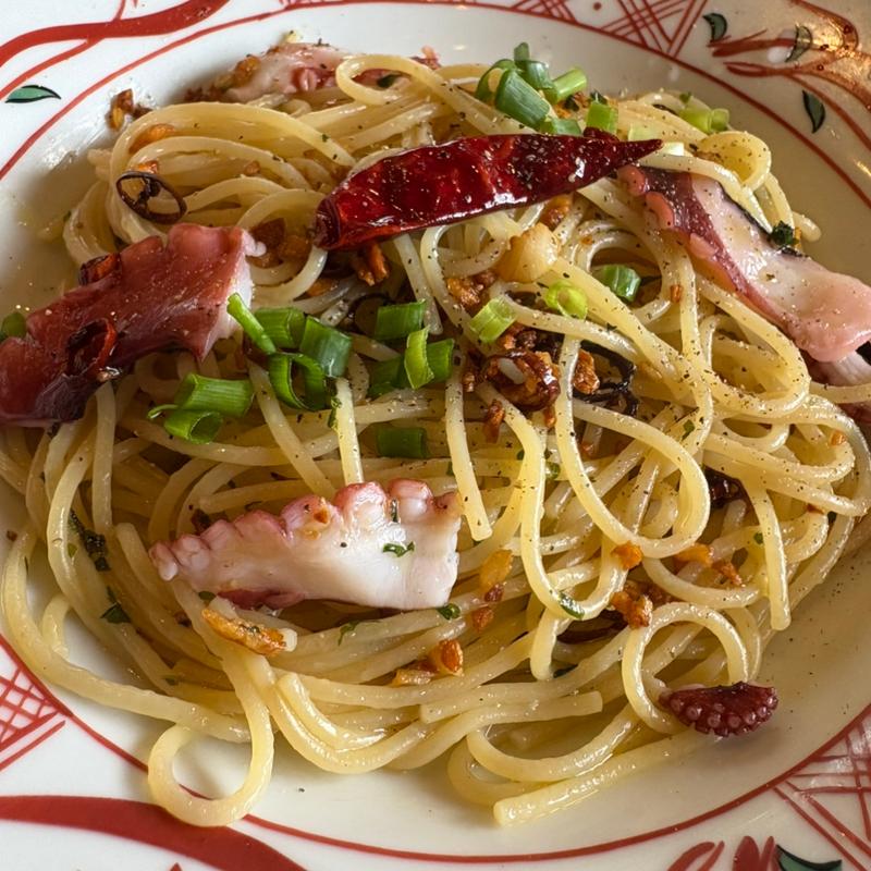 タコのペペロンチーノ(洋麺屋五右衛門 新座店)