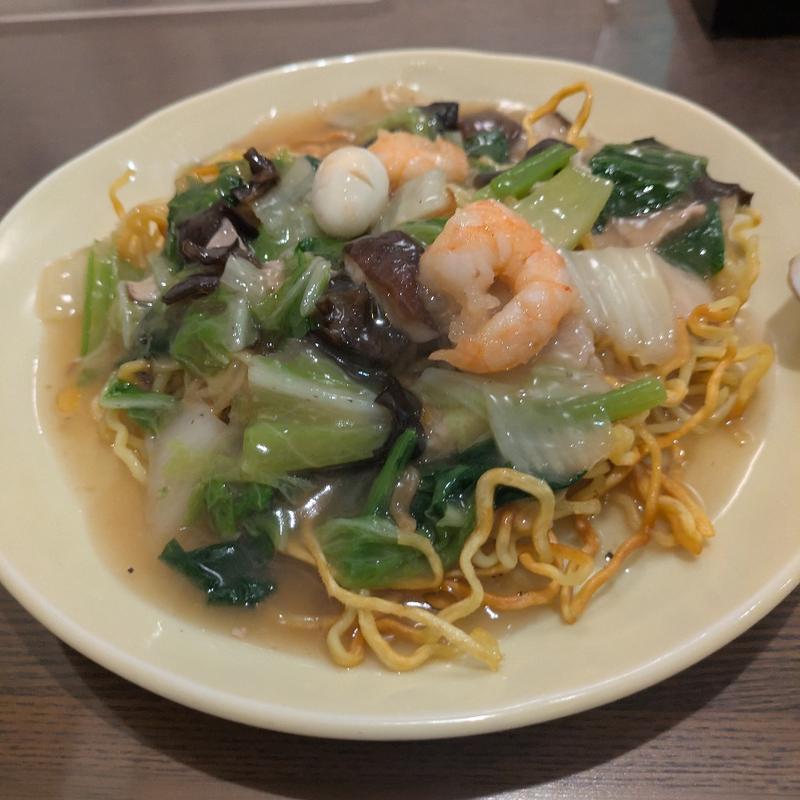 炒麺（チャーメン）上海風あんかけ焼きそば(手打餃子房 龍華 （テウチギョウザボウ リュウカ）)