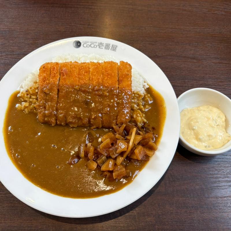 チキンカツカレー➕タルタルソース(カレーハウスCoCo壱番屋 鳩ヶ谷里店)