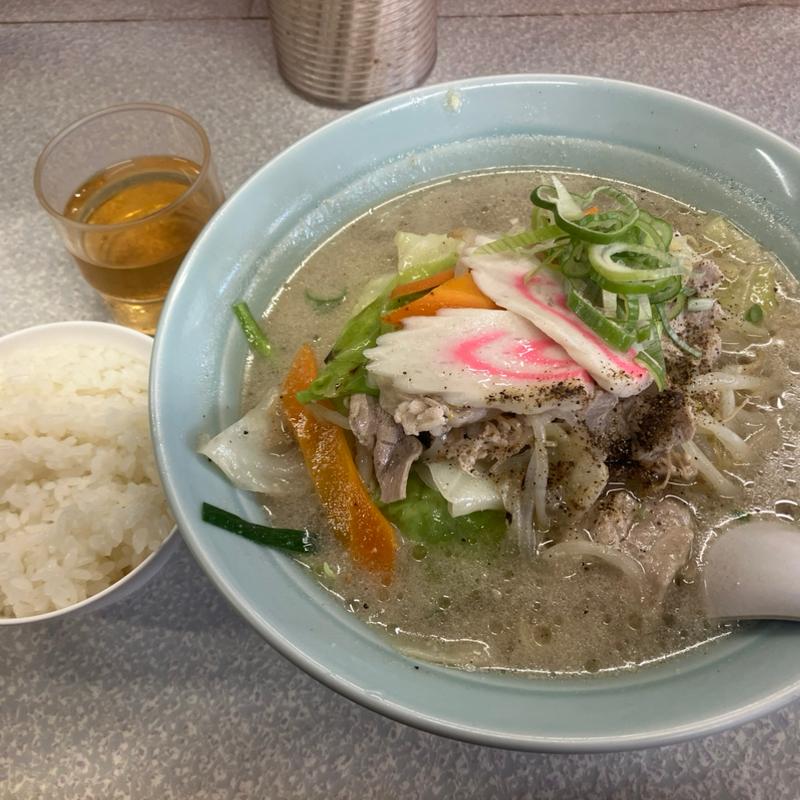 タンメン半ライス(麺屋☆めん吉)