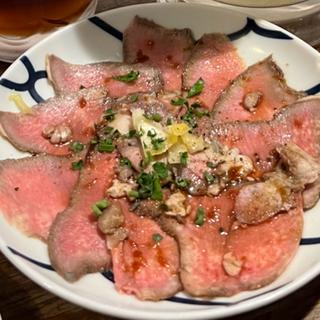 お通し　ロースト牛タン