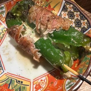 肉詰めピーマン焼き