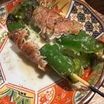 肉詰めピーマン焼き