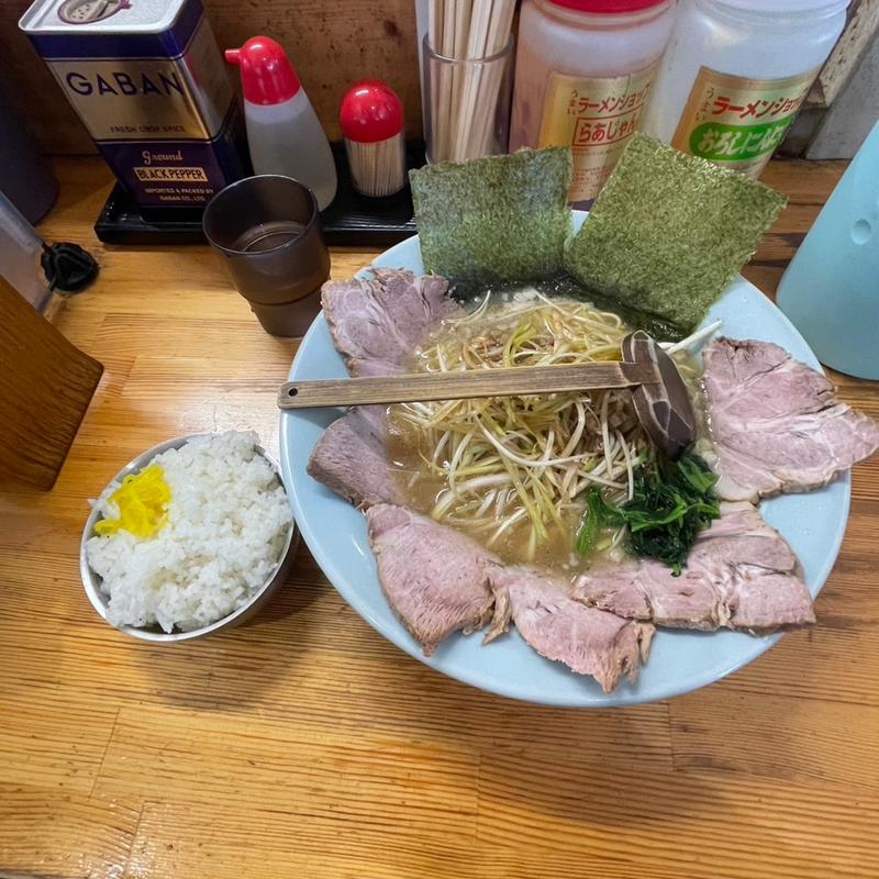 ネギチャーシュー麺　半ライス(ラーメンショップ椿 上彦川戸店)