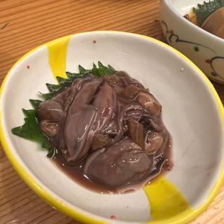 ホタルイカと葉わさびの沖漬け