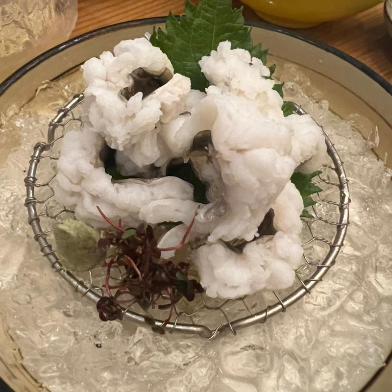 ハモの湯引き(あじ菜)