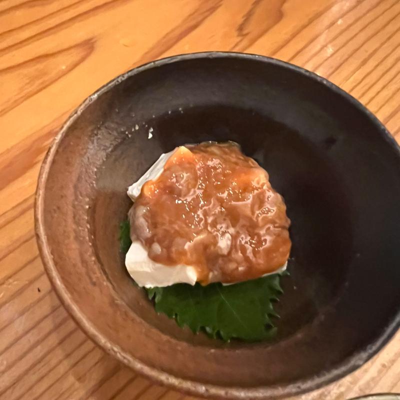 クリームチーズ酒盗(あじ菜)