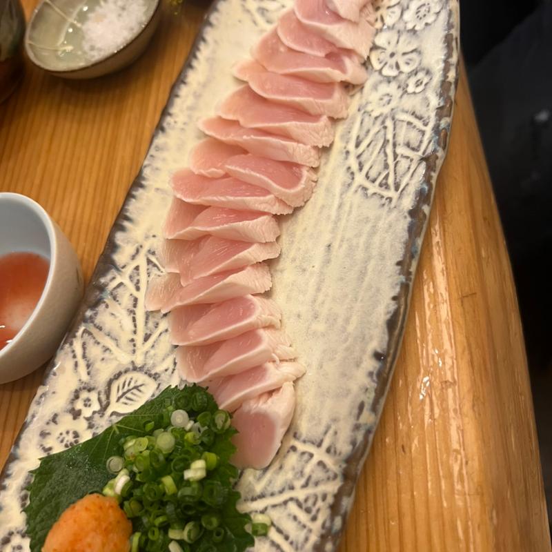 朝〆ササミの結降り(あじ菜)