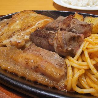 チキングリル120g＆厚切りカットステーキ80g