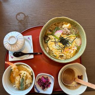 五目きしめんと天ぷらミニ丼セット