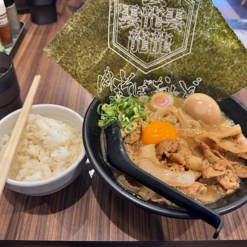 肉玉そば醤油ラーメン(肉玉そばおとど 知立店 日本一ご飯が進むラーメン)