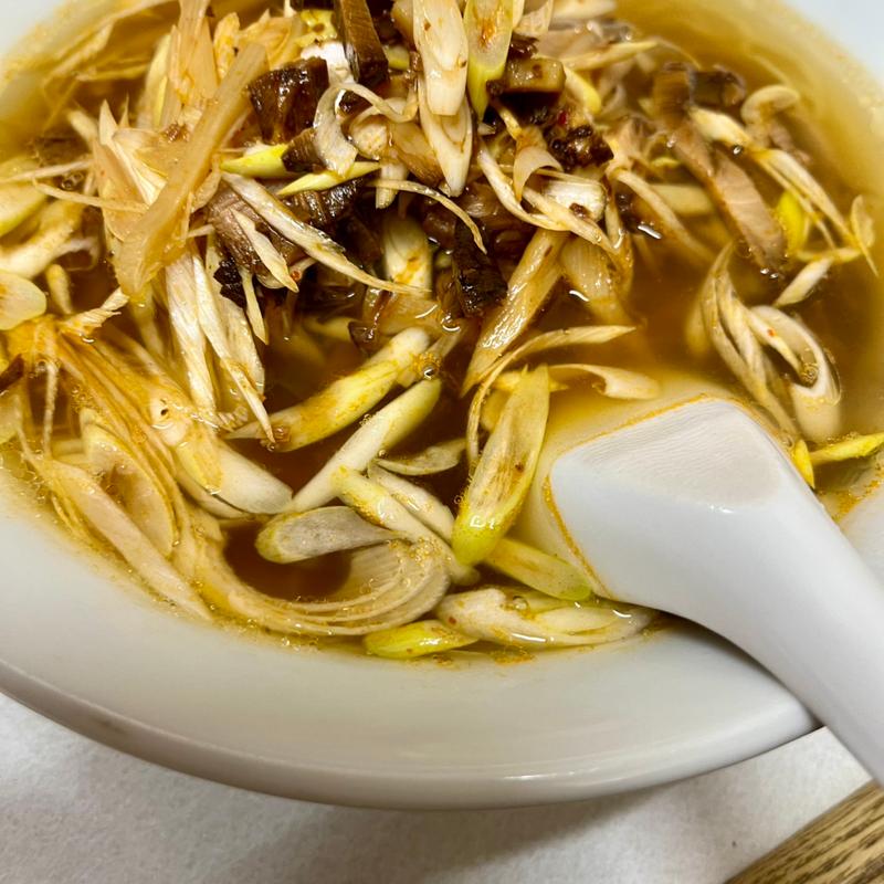 ピリ辛ネギラーメン(中国料理 天龍)