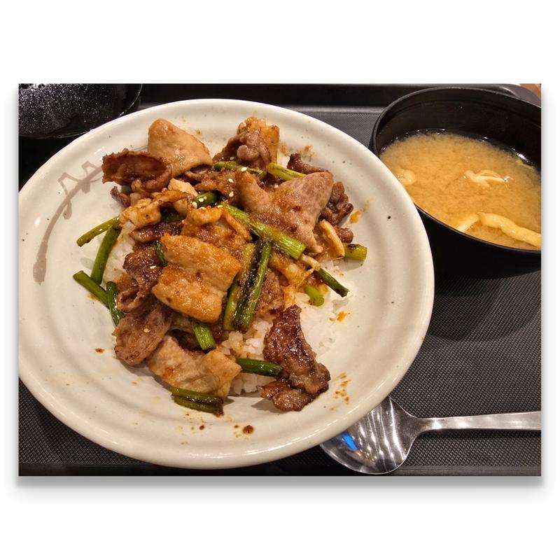 カルビホルモン丼(松屋 下総中山店（松のや併設）)