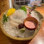 カワハギの活け造り
