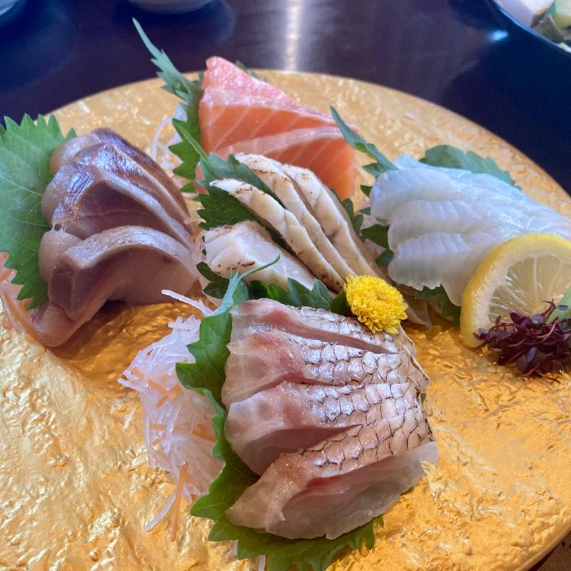 本日の刺身5点盛り(信玄)