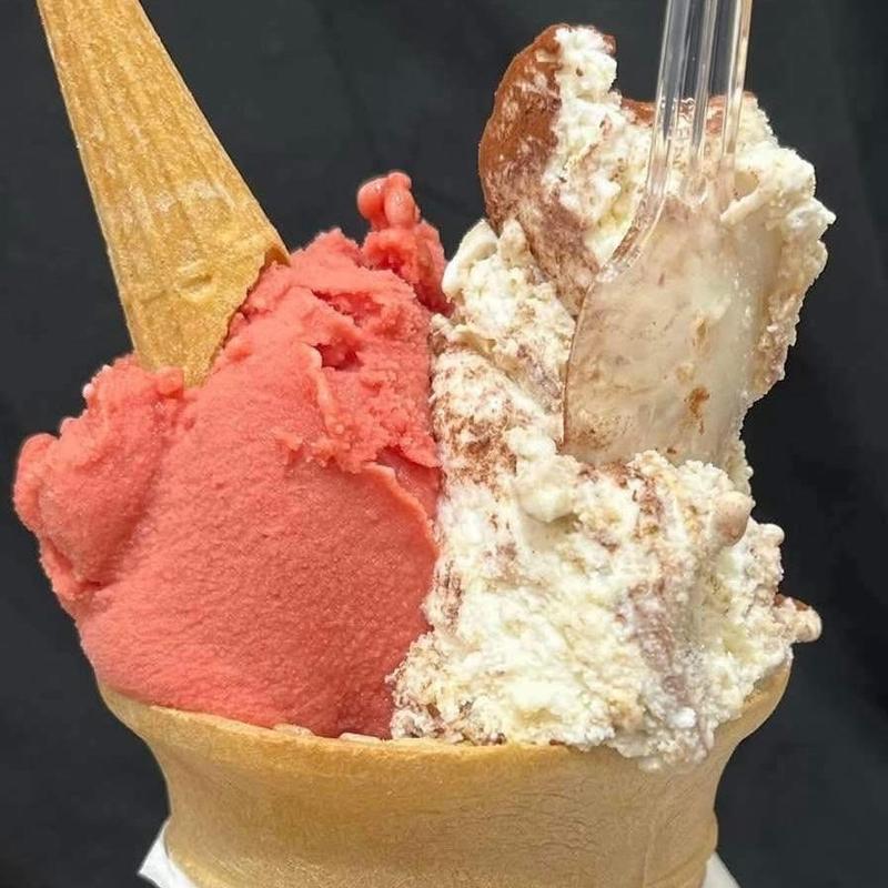 ラズベリーとティラミス(アンティカ ジェラテリア 玉川高島屋店)