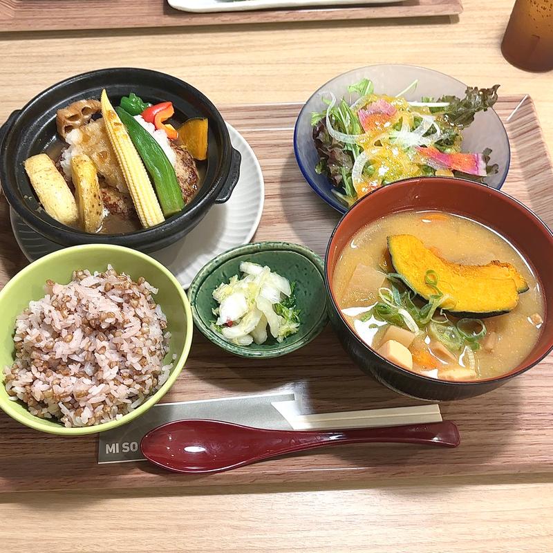 和風おろしハンバーグ＆MISO汁プレート(MI SO UP OBPツイン21)