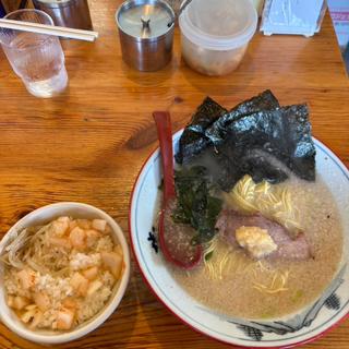 塩ラーメン　半ライス