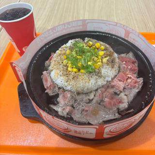 ビーフペッパーライスお肉特盛(ペッパーランチ イオンモール岡崎店)