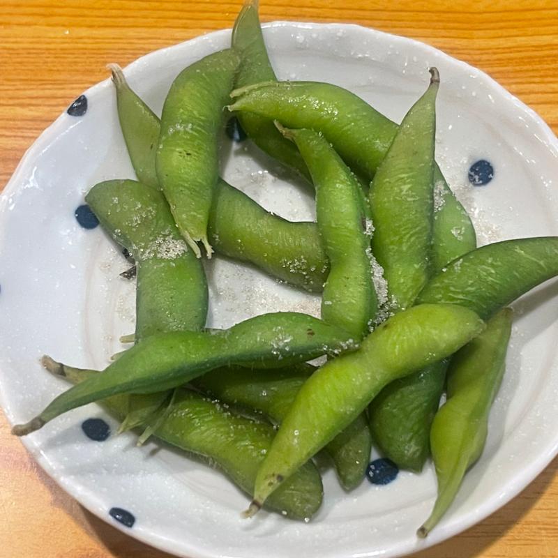 お通し　枝豆(武州うどんあかね&みどりダイニング)