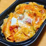 トマトとバジルのおつまみ生パスタ