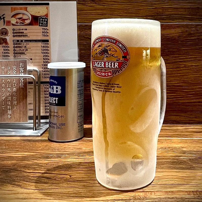 生ビール(お茶の水、大勝軒)