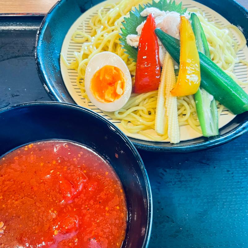 とまとつけ麺(お食事処 湯楽亭昭島店 （ゆらてい）)