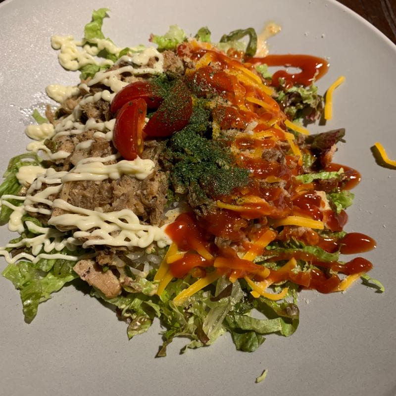 ハーフ&ハーフ　タコライス(cafe & bal No.8 co. （ナンバーエイトコー）)