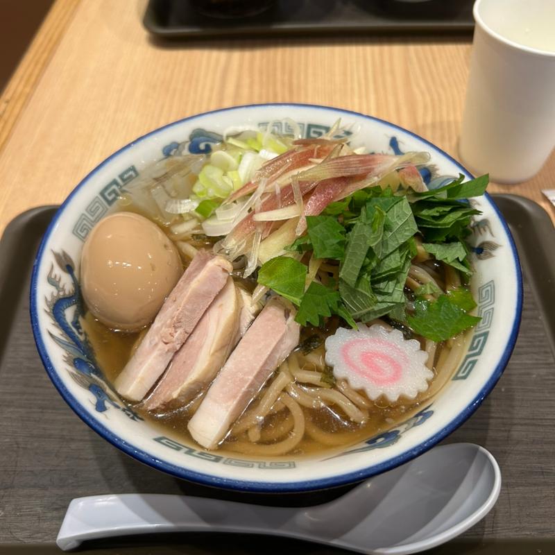 大葉茗荷冷やかけ並、味玉トッピング(舎鈴 北品川店)