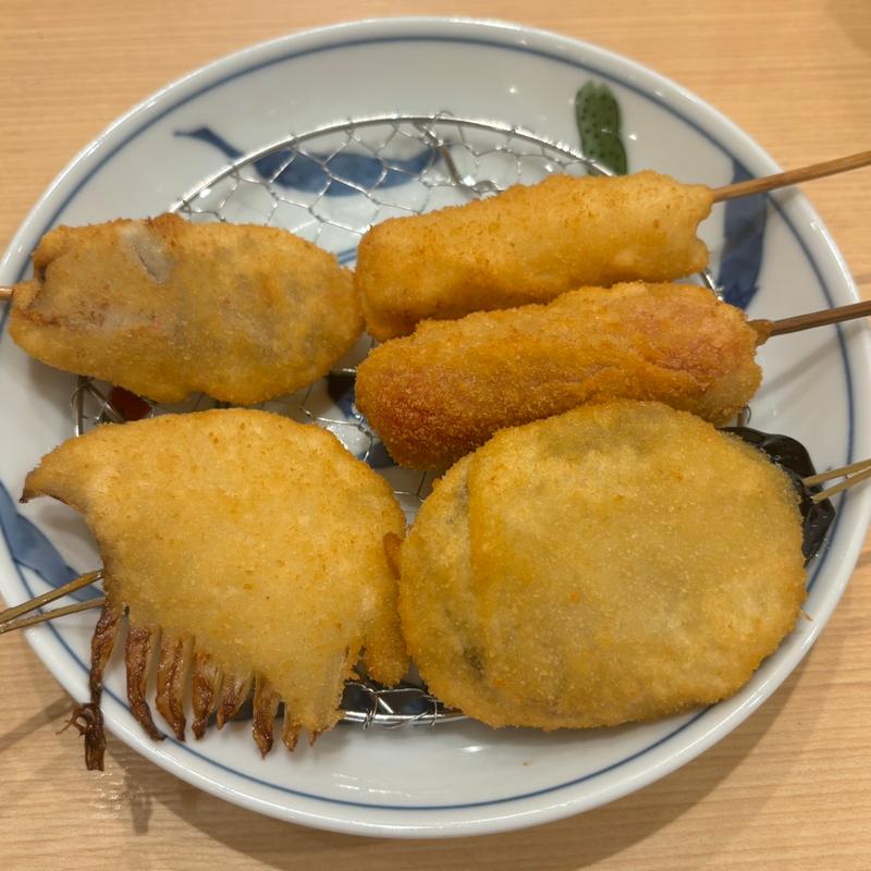 串かつ5本セット(串かつとお酒 でんがな 高円寺店)